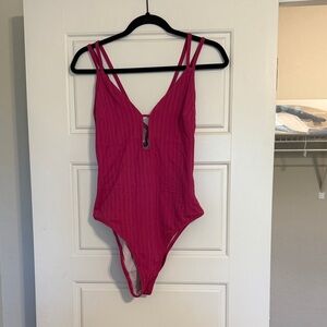 Pink One Piece Swimsuit
